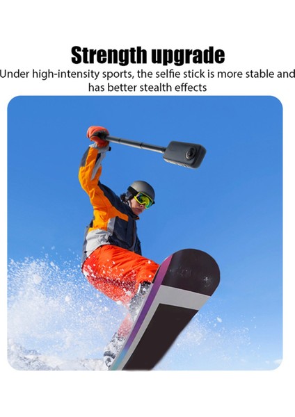 1.2m Ultra Uzun Görünmez Selfie Çubuğu Elde Taşınabilir Çekim Braketi INSTA360 X3/x4/gopro Kamera Görünmez Selfie Çubuğu (Yurt Dışından) fiyatları