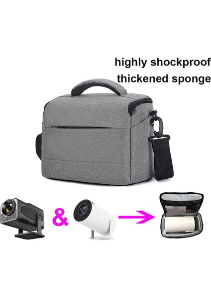 HY300 HY320 Projektör Çantası Darbeye Dayanıklı Kamera Kılıfı Seyahat Taşıma Çantası Depolama Projektörler Için Siyah (Yurt Dışından) modelleri