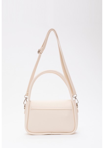 Krem SHK97 Suni Deri Ön Cep Detaylı 2 Bölmeli Ayarlanabilir Askılı El,kol ve Omuz Çantası modelleri