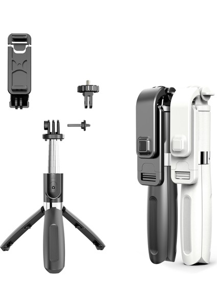 Çok Fonksiyonlu Kablosuz Bluetooth Selfie Sopa Taşınabilir Telefon Tutucu Uzatılabilir Mini Tripod Ios Android Telefon Için Beyaz (Yurt Dışından) modelleri