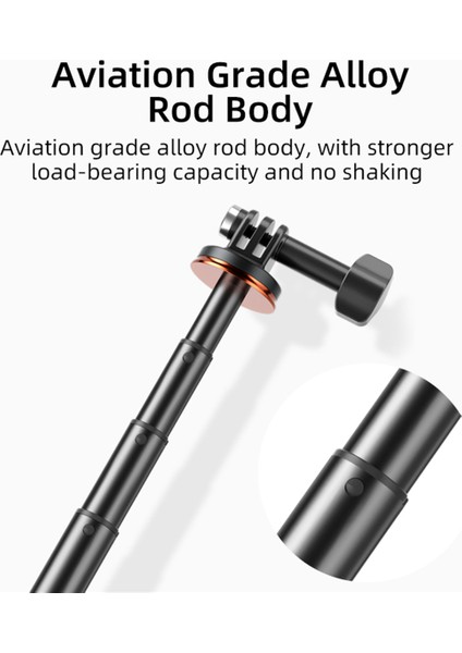 Vrıg Tp-08 Spor Kamerası Selfie Çubuğu Tripod Standı Gopro 11/10/9 Vlog Canlı Yayın Selfie Video Kaydı (Yurt Dışından) modelleri