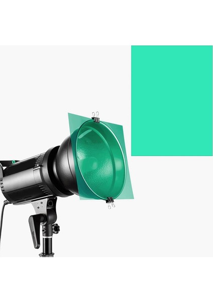 9 Adet Jel Işık Filtresi Renk Düzeltme Renkli Kaplamalar Film Aydınlatma Jel Filtresi Film, Video, Fotoğraf, Sahne (Yeşil) (Yurt Dışından) fiyatları