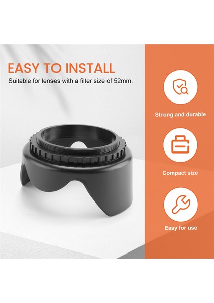 Nıkon Af-S Dx Nıkkor 18-55MM Için 52MM Sert Lale Objektif Başlığı (Yurt Dışından) indirimleri