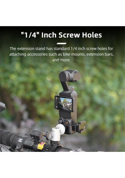 Brdrc Kamera Genişletme Adaptörü Genişletme Çerçevesi Braketi Tutucu Standı Djı Osmo Pocket 3 Kamera Aksesuarları Için (Yurt Dışından)