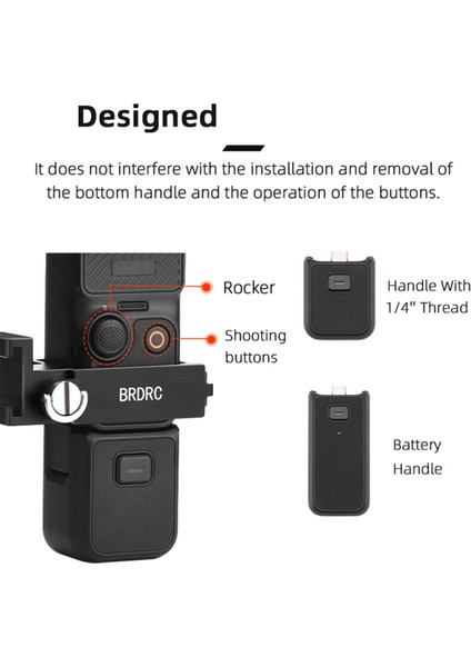Brdrc Kamera Genişletme Adaptörü Genişletme Çerçevesi Braketi Tutucu Standı Djı Osmo Pocket 3 Kamera Aksesuarları Için (Yurt Dışından) indirimleri