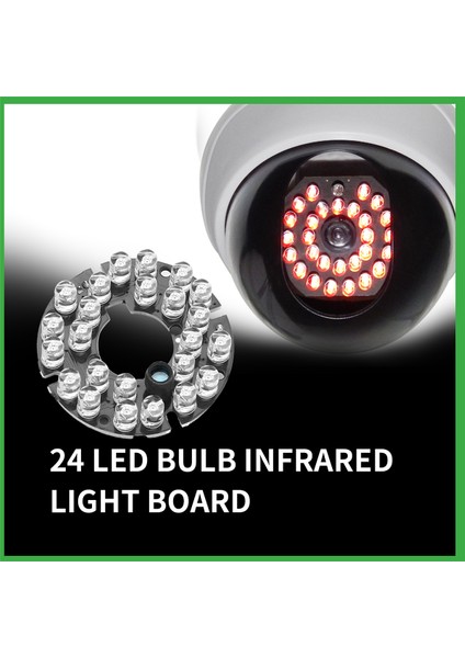 Cctv Kamera 10MIL 90 Derece Kırmızı 5mm 24 LED Ampul Ir Kızılötesi Lamba Kartı (Yurt Dışından) fırsatları