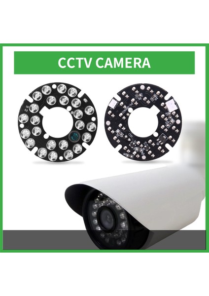 Cctv Kamera 10MIL 90 Derece Kırmızı 5mm 24 LED Ampul Ir Kızılötesi Lamba Kartı (Yurt Dışından) indirimleri