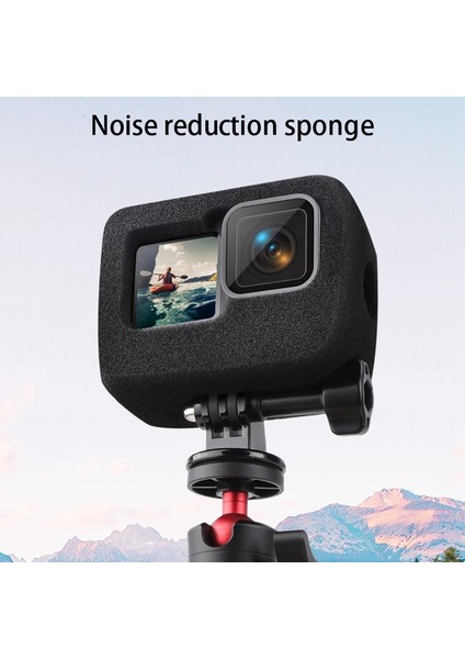 Gopro9 Hero9 Için Rüzgar Geçirmez Köpük Sünger Kılıfı Ön Cam Bisiklet Gürültü Azaltma Koruma Aksesuarları Çizilmez (Yurt Dışından) modelleri