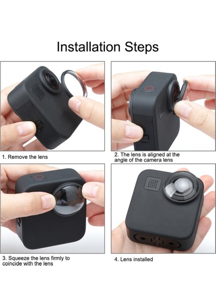 Gopro Max Aksesuarları Için Uv Filtre Kapağı Lens Koruyucu Optik Cam Lente Kapak Filtreleri Gopro 360 Eylem Kamera Için (Yurt Dışından) fırsatları