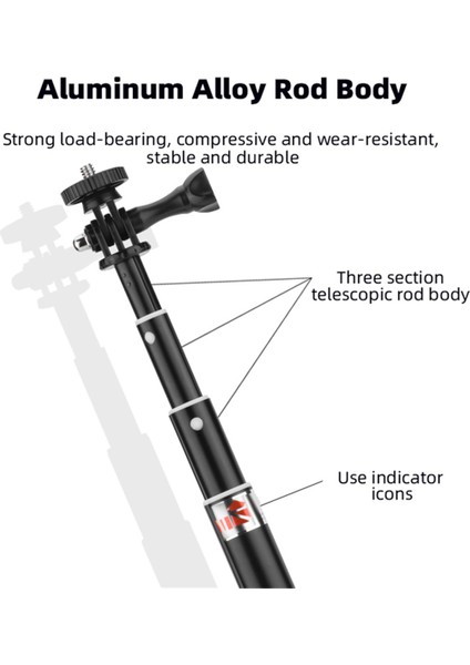 Osmo Pocket 3 Spor Kamera Aksesuarları Için Genişletilebilir Sürüm Selfie Çubuğu (Yurt Dışından) indirimleri