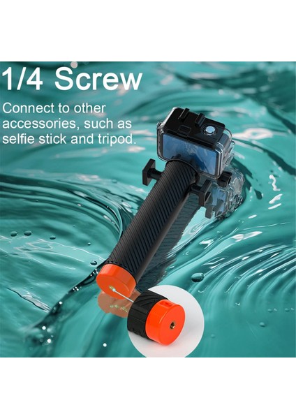 Gopro 12 11 10 9/INSTA360 Ace Pro/action 4 3 Aksesuarları Için Soğuk Ayakkabı Yuvalarına Sahip Yeni Yüzen El Tutacağı Kaymayan Sap (Yurt Dışından) fırsatları