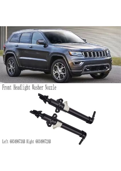 Jeep Grand Cherokee 2016-2022 Sol Ön Far Yıkama Memesi Far Temizleme Sprey Pompası 68349873AB (Yurt Dışından)