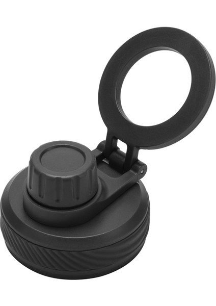 Magsafe Için Vakumlu Yalıtımlı Şişe Kapağı, Cep Telefonu Manyetik Standı, Termal Su Bardağı Kapağı, Siyah (Yurt Dışından)