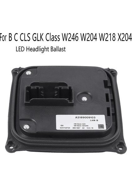 A2189009103 Ön LED Far Balastı Drl Kontrol Modülü Mercedes Benz W246 W204 W218 X204 2010-2014 A2189000002 (Yurt Dışından) fırsatları