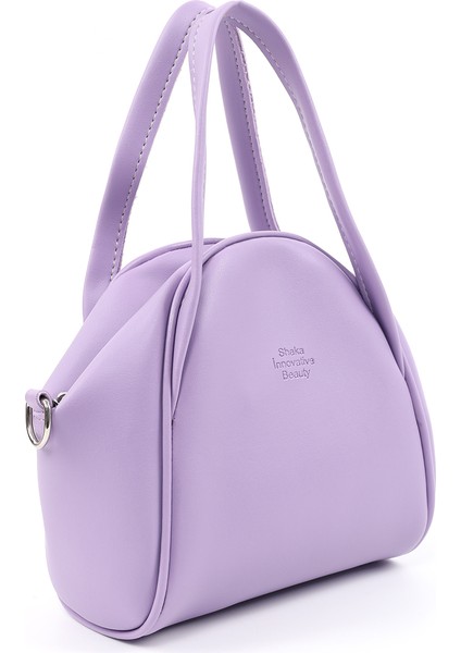 Lila SHK132 Suni Deri, Fermuarlı Tek Bölmeli, Çıtçıt Detaylı ,el, Kol ve Omuz Çantası fiyatları