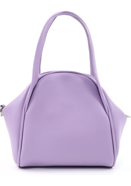 Lila SHK132 Suni Deri, Fermuarlı Tek Bölmeli, Çıtçıt Detaylı ,el, Kol ve Omuz Çantası modelleri