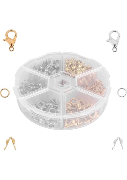 450 Adet/kutu Takı Yapımı Kitleri Istakoz Tokası Açık Halka Uçları Kıvrımlar Boncuk Kutusu El Yapımı Bilezik Kolye Bulguları (Yurt Dışından) fiyatları