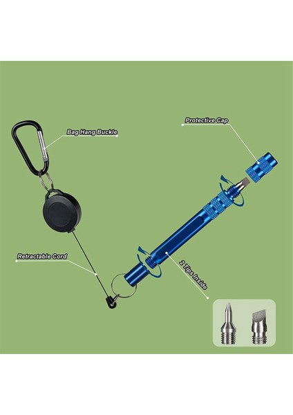 Golf Sopası Oluk Bileyici 3'ü 1 Arada Golf Sopası Temizleme Aleti, Değiştirilebilir Başlıklar ve Geri Çekilebilir Karabina ile (Yurt Dışından) fırsatları