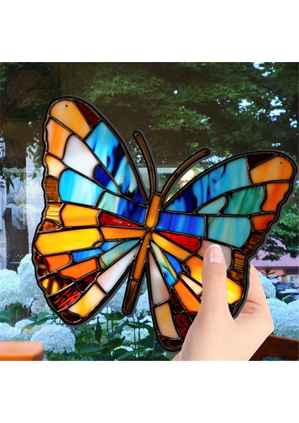 Ispanyol Ay Kolyesi Boyalı Akrilik Pencere Süsü, Kelebek Severler Için Kelebek Duvar Dekoru, Eve Taşınma Hediyesi, Lb (Yurt Dışından) fırsatları