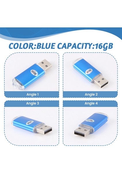 Ps3 Ps4 Pc Tv Için USB Bellek Çubuğu Flash Kalem Sürücü U Disk Renk: Mavi Kapasite: 16 GB (Yurt Dışından) indirimleri