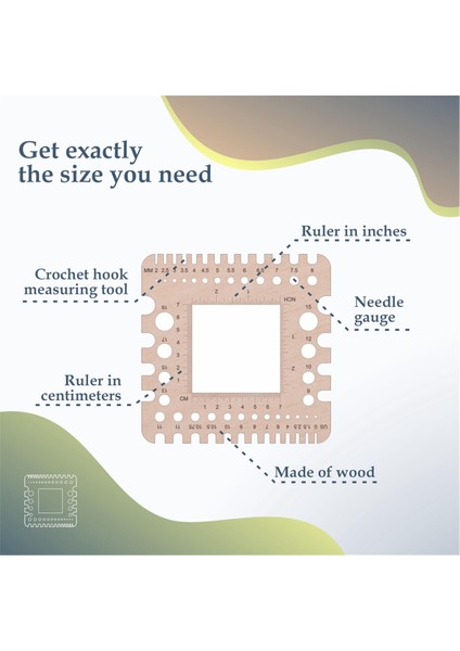 Örgü Iğnesi Ölçüsü Örgü Ölçüsü Cetvel Tığ Iğneleri Cetvel Iplik ve Örnek Cetveli (Üniversal Ölçü/cetvel A) (Yurt Dışından) fiyatları