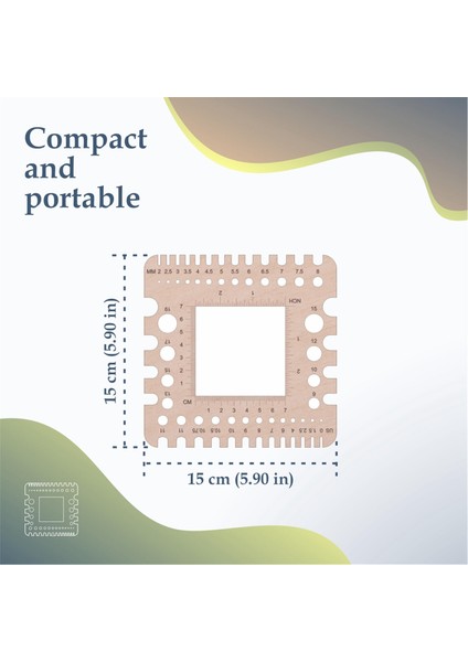 Örgü Iğnesi Ölçüsü Örgü Ölçüsü Cetvel Tığ Iğneleri Cetvel Iplik ve Örnek Cetveli (Üniversal Ölçü/cetvel A) (Yurt Dışından) modelleri