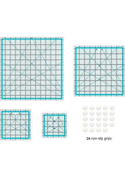 Adet Kapitone Cetvelleri, Kapitone Cetvelleri ve Şablonları, Kare Kapitone Cetvelleri, Kapitone ve Dikiş Için Kumaş Kesme Cetveli (Yurt Dışından) fiyatları