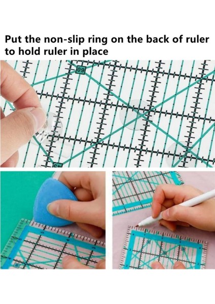 Adet Kapitone Cetvelleri, Kapitone Cetvelleri ve Şablonları, Kare Kapitone Cetvelleri, Kapitone ve Dikiş Için Kumaş Kesme Cetveli (Yurt Dışından) fırsatları