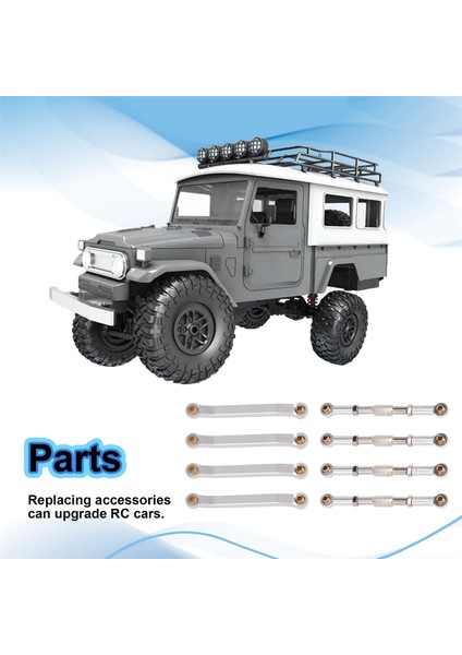 Mn D90 D91 D96 D99 D99S MN90 MN99S 1/12 Rc Araba Yükseltme Parçaları Için Metal Şasi Çekme Çubukları Bağlantı Süspansiyon Bağlantı Çubuğu, Gümüş (Yurt Dışından) fırsatları