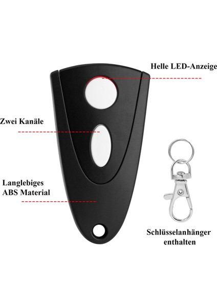 Novoferm Tormatic Novotron 502 MAX43-2 / 512 MIX43-2 Uzaktan Kumanda Paketi (Beyaz Anahtar) Için 433MHZ Garaj Kapısı Açacağı (Yurt Dışından) fırsatları