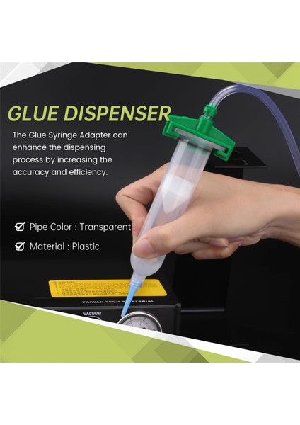 30CC-50CC Plastik Şeffaf Hava Hortumu Yapıştırıcı Dağıtıcı Şırınga Adaptörü (Yurt Dışından) fırsatları
