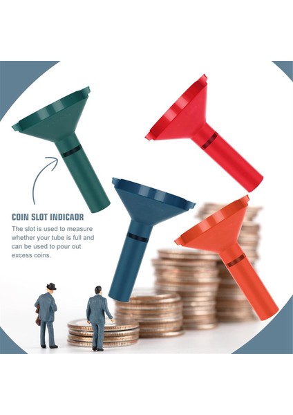 Madeni Para Ayırıcı Tüpler 4'lü Set Madeni Para Ambalajlı Çeşitli 100 Parça Çeyrek, On Sent, Nikel ve Peni Için (Yurt Dışından) indirimleri