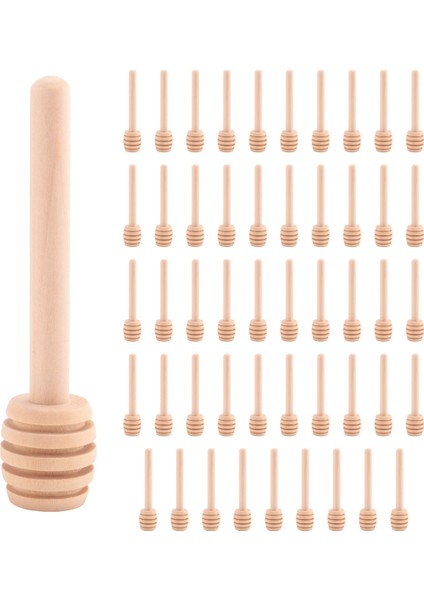 50'li Paket Mini 3 Inç Ahşap Bal Çubukları, Tek Tek Paketlenmiş, Bal Kavanozu Dağıtıcısı Için Servis Edici, Süzülmüş Bal, Düğün Partisi Hediyeleri (Yurt Dışından)
