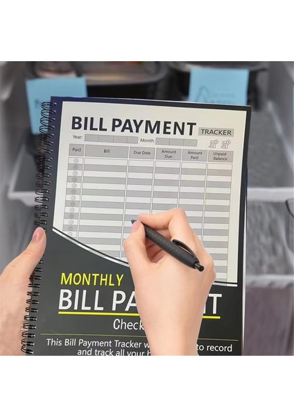 Aylık Fatura Düzenleyici Ödeme Takipçisi Planlayıcı Not Defteri Ev Bütçesi Hesap Tablosu Erkekler Kadınlar Için Gider ve Fatura Takipçisi (Yurt Dışından) modelleri