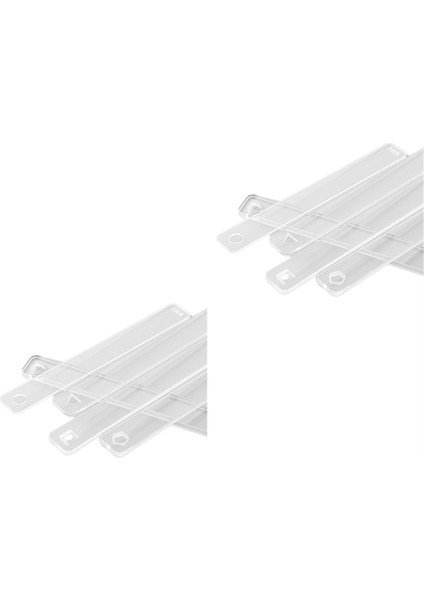 Çift Kil Oklava Kılavuzları 2/3/4/5/6 mm Hamur Kalınlığı Için Polimer Kil Kalınlık Cetveli Kil Merdane Aletleri (Yurt Dışından)