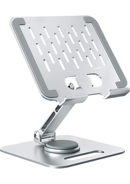 Dizüstü Bilgisayar Standı Alüminyum Alaşımlı Ergonomik Yükseltici Tablet Tutucu Soğutma Braketi 360° Macbook Lenovo Dizüstü Bilgisayar Için (Yurt Dışından)