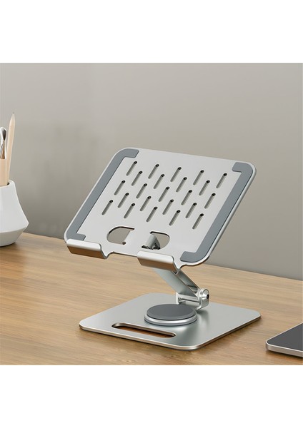 Dizüstü Bilgisayar Standı Alüminyum Alaşımlı Ergonomik Yükseltici Tablet Tutucu Soğutma Braketi 360° Macbook Lenovo Dizüstü Bilgisayar Için (Yurt Dışından) modelleri