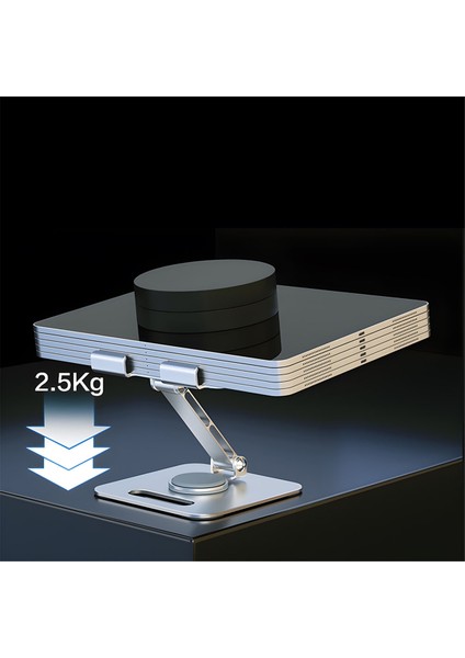 Dizüstü Bilgisayar Standı Alüminyum Alaşımlı Ergonomik Yükseltici Tablet Tutucu Soğutma Braketi 360° Macbook Lenovo Dizüstü Bilgisayar Için (Yurt Dışından) indirimleri