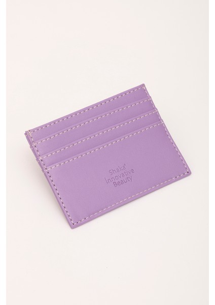 Lila SHK68 Unisex Suni Deri Süper Ince Model Kağıt Para Bölmeli Kredi Kartı ve Kartvizitlik Kartlık Cüzdan fırsatları
