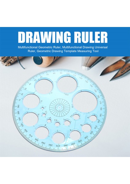 Çok Işlevli Geometrik Cetvel, Çok Işlevli Çizim Evrensel Cetveli, Geometrik Çizim Şablonu Ölçüm Aracı (Yurt Dışından) fırsatları
