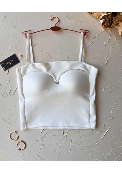 Chole Ithal Pamuklu Göğsü Cut-Out Halka Kaplı Detaylı Ince Askılı Ultra Rahat Büstiyer fiyatları