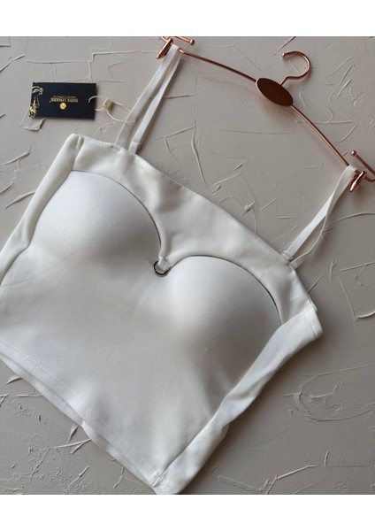 Chole Ithal Pamuklu Göğsü Cut-Out Halka Kaplı Detaylı Ince Askılı Ultra Rahat Büstiyer modelleri