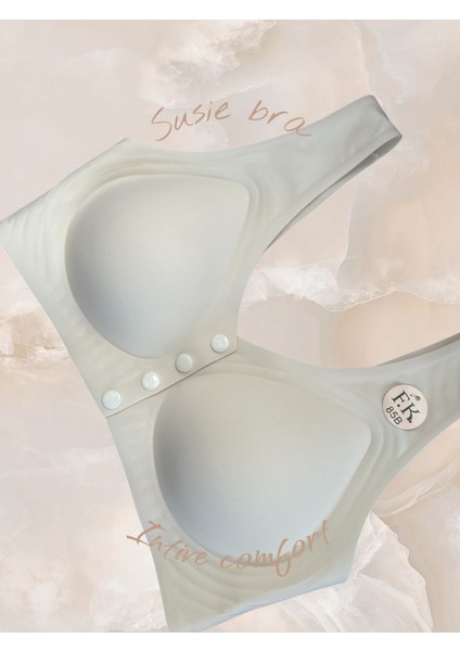 Susie Önü 4 Düğmeli Açılabilen Üstün Kalite Dikişsiz Lazer Balensiz Sütyen (Emziren Anneler) fırsatları