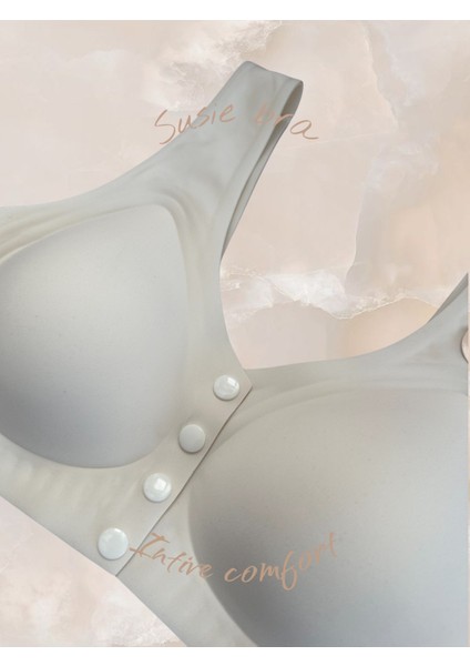 Susie Önü 4 Düğmeli Açılabilen Üstün Kalite Dikişsiz Lazer Balensiz Sütyen (Emziren Anneler) indirimleri