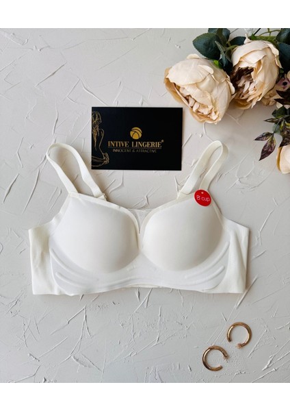 Olivia Balensiz Dikişsiz Lazer Kesim Hafif Destekli Önü Dantel Detaylı Yeni Nesil Sütyen (Intive Özel) modelleri