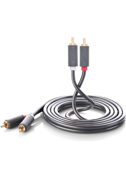 2 RCA - 2 RCA Ses Kablosu, 5 m, Antrasit, 10520 fiyatları