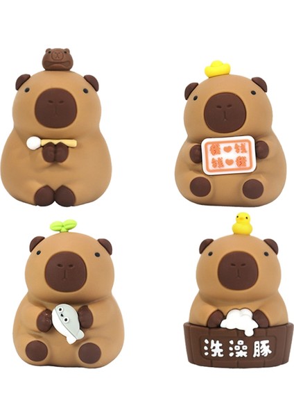 4 Adet Kapia Heykeli Araba Dekorasyon Hediye Mini Heykel Ev Dekoru Hayvan Heykelcik Dekor Masaüstü Süsleme Masaüstü Için (Yurt Dışından) fiyatları