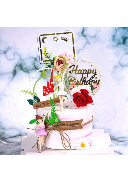 Adet Minyatür Bale Kız Figürü Masaüstü Koleksiyonu Kek Dekorasyon, Balerin Kız Kek Topper Saksı Dekorasyon (Yurt Dışından) fiyatları
