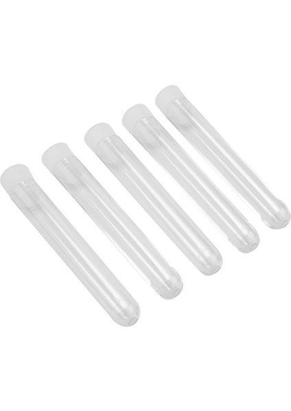 100 Adet Beyaz Vidalı Kapaklı Şeffaf Plastik Test Tüpleri Örnek Kapları Şişeler Basmalı Kapaklar 12X75MM (Yurt Dışından) fiyatları