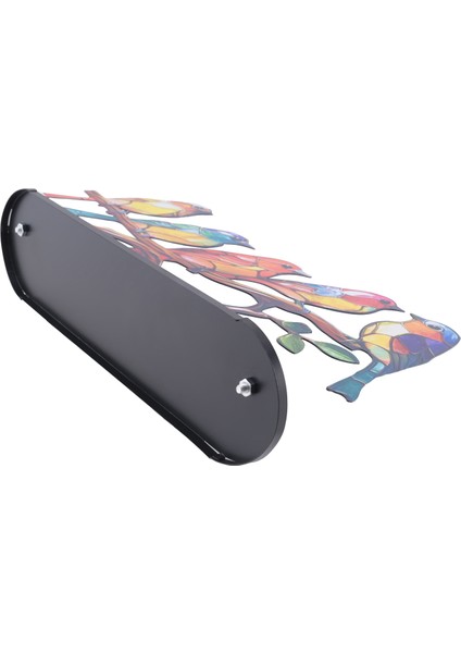 Dal Üzerindeki Vitray Kuşlar Masaüstü Süsleri, Çift Taraflı Çok Renkli Stil Kuş Renkleri Süsleri, D (Yurt Dışından)